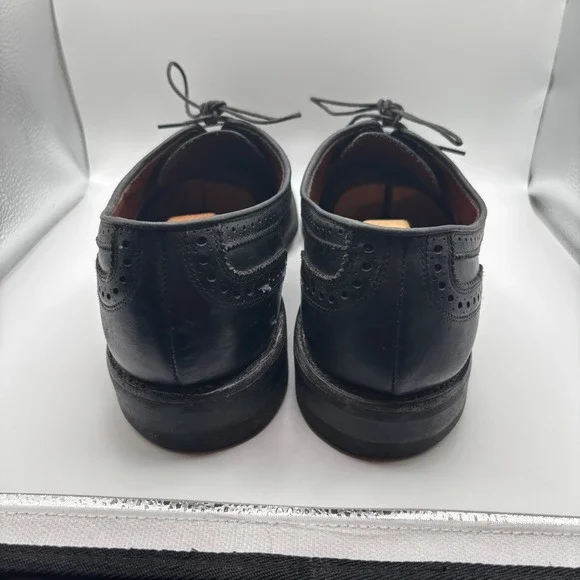 Allen Edmonds McAllister Black Wingtip Oxford Shoes Men's Size 12D